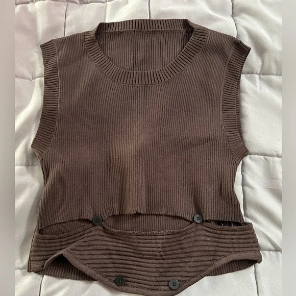 Rib knit tank top - Picture 5 of 9